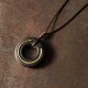 Zen Circle Ebony Wood Calm Necklace Pendant Zen Circle Ebony Wood Calm Necklace Pendant