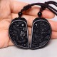 Black Obsidian Dragon Phoenix Protection Necklace