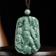Natural Jade Guan Gong Wealth Amulet Necklace Natural Jade Guan Gong Wealth Amulet Necklace
