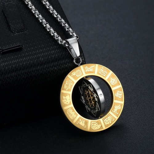 Bagua Amulet Harmony Rotatable Necklace Bagua Amulet Harmony Rotatable Necklace