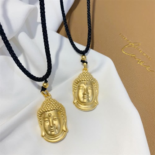 Gold Buddha Copper Wealth Necklace Pendant Gold Buddha Copper Wealth Necklace Pendant