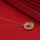 White Jade Koi Fish Titanium Steel Prosperity Necklace White Jade Koi Fish Titanium Steel Prosperity Necklace