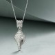Sterling Silver Shankha Conch Shell Lucky Necklace Pendant Sterling Silver Shankha Conch Shell Lucky Necklace Pendant