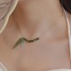 Bamboo Leaf Jade Wealth Pendant Necklace Bamboo Leaf Jade Wealth Pendant Necklace