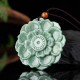 Lotus Jade Luck Prosperity Necklace Pendant