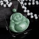 Laughing Buddha Cyan Jade Harmony Necklace Pendant Laughing Buddha Cyan Jade Harmony Necklace Pendant
