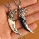 Wolf Tooth Titanium Steel Balance Necklace Wolf Tooth Titanium Steel Balance Necklace