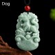 Natural Green Jade Chinese Zodiac Luck Necklace Natural Green Jade Chinese Zodiac Luck Necklace