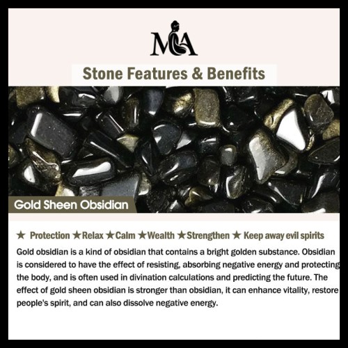 Laughing Buddha Gold Obsidian Wealth Necklace