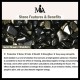 Laughing Buddha Gold Obsidian Wealth Necklace