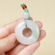 Natural Jade Peace Buckle Prosperity Necklace