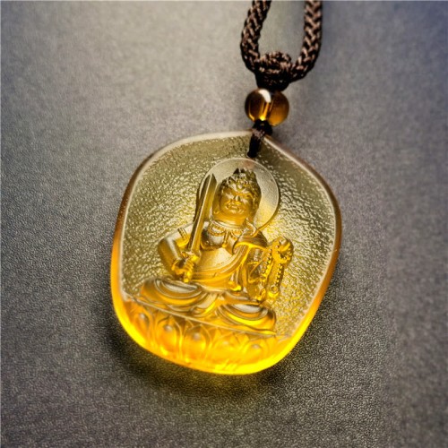 Chinese Zodiac Natal Buddha Liuli Crystal Necklace Chinese Zodiac Natal Buddha Liuli Crystal Necklace