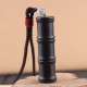 Ebony Bamboo Pattern Ghau Prayer Box Necklace Pendant Ebony Bamboo Pattern Ghau Prayer Box Necklace Pendant