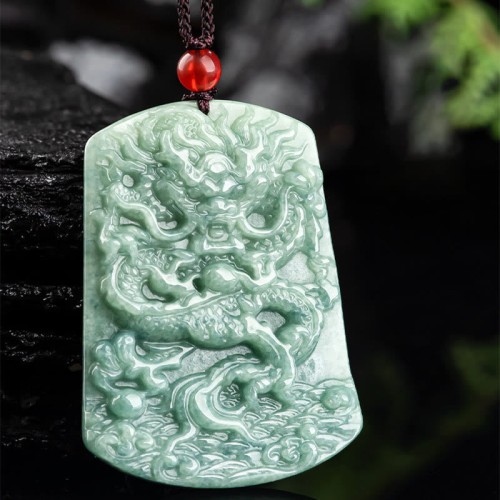 Jade Zodiac Dragon Sea Luck Necklace Jade Zodiac Dragon Sea Luck Necklace
