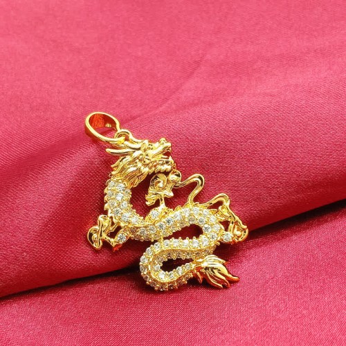 Gold Dragon Protection Necklace Pendant Gold Dragon Protection Necklace Pendant