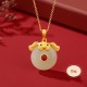 925 Sterling Silver Dragon Year Jade Protection Necklace Pendant 925 Sterling Silver Dragon Year Jade Protection Necklace Pendant