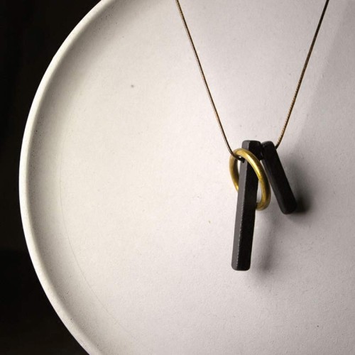 Zen Circle Ebony Wood Enlightenment Necklace Zen Circle Ebony Wood Enlightenment Necklace