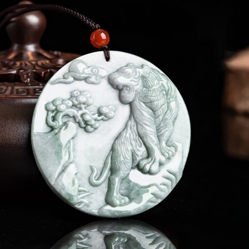 Chinese Zodiac Tiger Jade Protection Necklace Chinese Zodiac Tiger Jade Protection Necklace