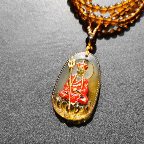 Ksitigarbha Buddha Liuli Compassion Amulet Pendant Ksitigarbha Buddha Liuli Compassion Amulet Pendant