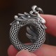 999 Sterling Silver Year of the Dragon Peace Buckle Necklace