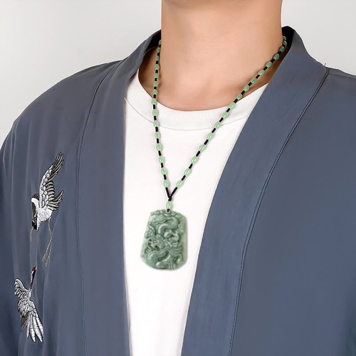 Dragon Zodiac Jade Protection Bead Necklace Dragon Zodiac Jade Protection Bead Necklace