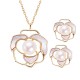 925 Silver Pearl Camellia Happiness Necklace 925 Silver Pearl Camellia Happiness Necklace