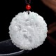 White Jade Dragon Protection Necklace Pendant