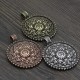 Six True Words Peace Flower Pattern Necklace
