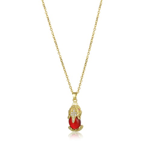 Natural Garnet Pixiu Fortune Necklace Natural Garnet Pixiu Fortune Necklace
