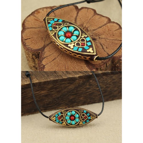 Tibetan Turquoise Bead Protection Necklace Tibetan Turquoise Bead Protection Necklace