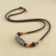 Tibetan Nine-Eye Dzi Bead Protection Necklace