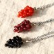 Garnet Red Agate Black Onyx Protection Necklace Pendant