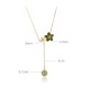 Hetian Cyan Jade Plum Flower Luck Necklace Pendant