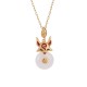 White Jade Fox Copper Coin Luck Necklace White Jade Fox Copper Coin Luck Necklace