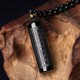 Black Obsidian Heart Sutra Necklace Pendant Black Obsidian Heart Sutra Necklace Pendant