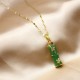 White Jade Bamboo Luck Necklace Pendant White Jade Bamboo Luck Necklace Pendant