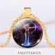 12 Constellations Zodiac Moon Star Protection Necklace 12 Constellations Zodiac Moon Star Protection Necklace