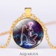 12 Constellations Zodiac Moon Star Protection Necklace 12 Constellations Zodiac Moon Star Protection Necklace
