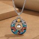 Dragon Year Colorful Bead Copper Protection Necklace Pendant Dragon Year Colorful Bead Copper Protection Necklace Pendant