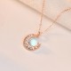 925 Silver Moonstone Love Necklace Pendant 925 Silver Moonstone Love Necklace Pendant