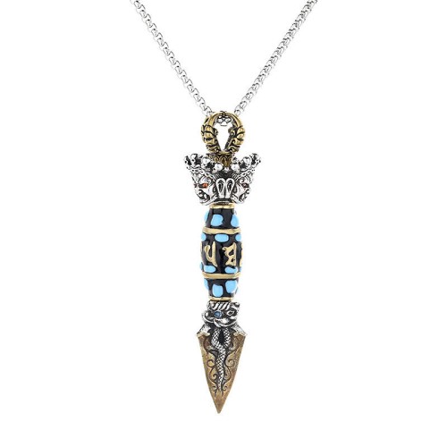 Dorje Vajra Dzi Bead Wealth Necklace Pendant Dorje Vajra Dzi Bead Wealth Necklace Pendant