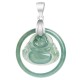 925 Silver Jade Round Laughing Buddha Necklace 925 Silver Jade Round Laughing Buddha Necklace