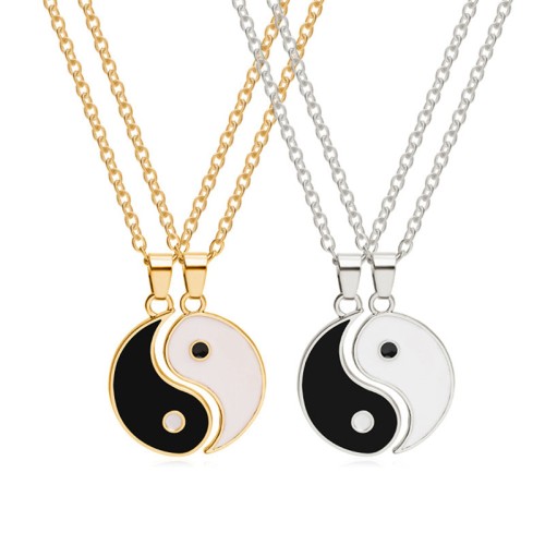 Yin Yang Hematite Pendant Necklace Yin Yang Hematite Pendant Necklace