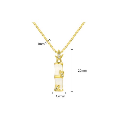 Chalcedony Bamboo Harmony Necklace