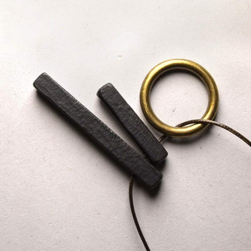 Zen Circle Ebony Wood Enlightenment Necklace Zen Circle Ebony Wood Enlightenment Necklace
