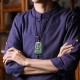 Tathagata Buddha Jade Amulet Necklace Pendant