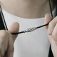 999 Silver Nine-Eye Dzi Bead Protection Necklace 999 Silver Nine-Eye Dzi Bead Protection Necklace