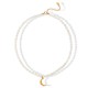 Pearl Crescent Moon Calm Necklace