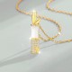 925 Sterling Silver Hetian White Jade Bamboo Happiness Necklace 925 Sterling Silver Hetian White Jade Bamboo Happiness Necklace