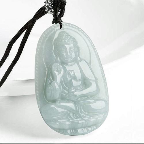 Chinese Zodiac Natal Buddha Jade Prosperity Necklace